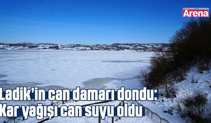 Ladik’in can damarı dondu: Kar yağışı can suyu oldu