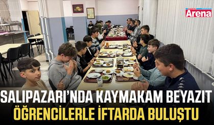 Salıpazarı’nda Kaymakam Beyazıt öğrencilerle iftarda buluştu