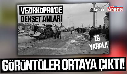 Vezirköprü'deki dehşet kazanın görüntüleri ortaya çıktı