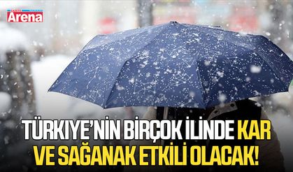 Türkiye’nin birçok ilinde kar ve sağanak etkili olacak!