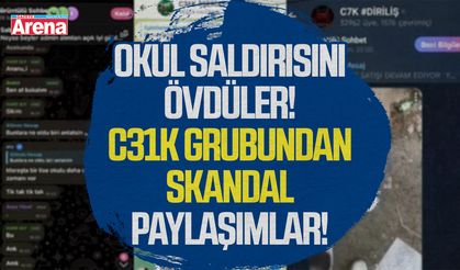 Okul saldırısını övdüler! C31K grubundan skandal paylaşımlar!