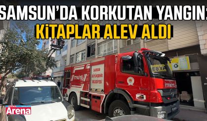 Samsun'daki balkon yangını paniğe neden oldu!