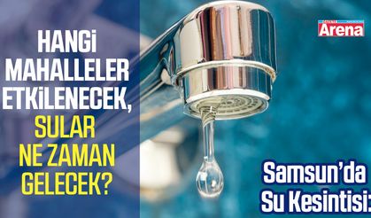 Samsun'da su kesintisi