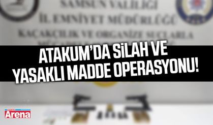 Atakum’da silah ve yasaklı madde operasyonu