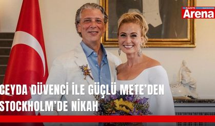 Ceyda Düvenci ile Güçlü Mete’den Stockholm’de nikah