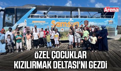 Samsun'da özel çocuklar Kızılırmak Deltası'nı gezdi
