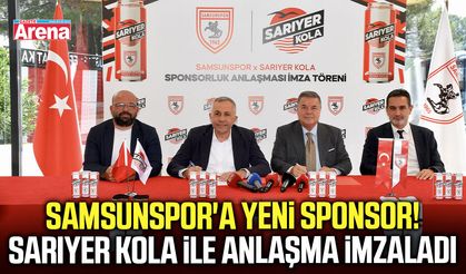 Samsunspor'a yeni sponsor! Sarıyer Kola ile anlaşma imzaladı