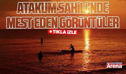 Samsun Atakum Sahili'nde mest eden görüntüler