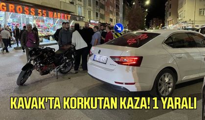 Kavak'ta korkutan kaza! 1 yaralı