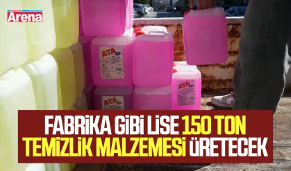 Samsun’da fabrika gibi lise 150 ton temizlik malzemesi üretecek