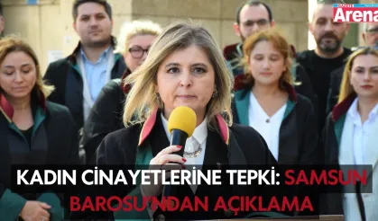 Kadın Cinayetlerine Tepki Samsun Barosundan Açıklama