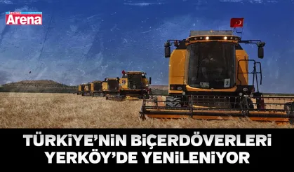 Türkiye’nin dört bir yanından gelen biçerdöverler Yerköy’de yenileniyor
