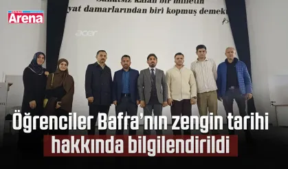Öğrenciler Bafra’nın zengin tarihi hakkında bilgilendirildi