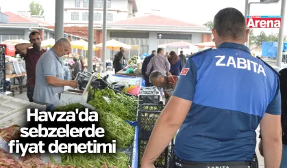 Havza'da sebzelerde fiyat denetimi