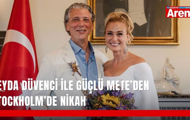 Ceyda Düvenci ile Güçlü Mete’den Stockholm’de nikah