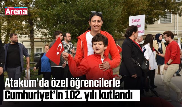 Atakum’da özel öğrencilerle Cumhuriyet’in 102. yılı kutlandı