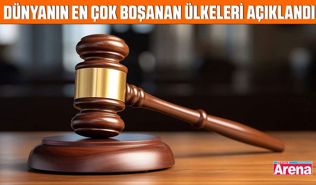 Dünyanın en çok boşanan ülkeleri açıklandı