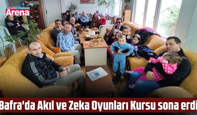 Bafra'da Akıl ve Zeka Oyunları Kursu sona erdi