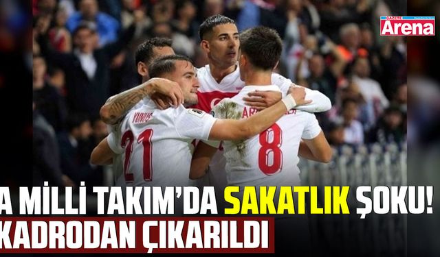 A Milli Takım'da sakatlık şoku!