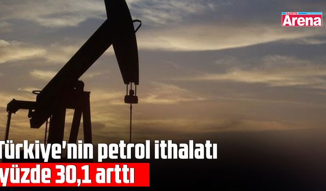 Türkiye'nin petrol ithalatı yüzde 30,1 arttı