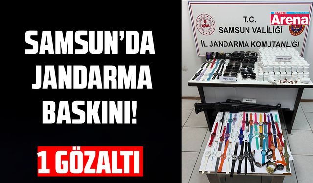 Samsun'da jandarma baskını!