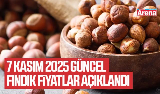 7 Kasım 2025 güncel fındık fiyatlar açıklandı