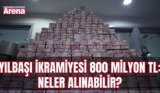 Yılbaşı ikramiyesi 800 milyon TL: Neler alınabilir?