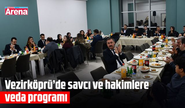 Vezirköprü’de savcı ve hakimlere veda