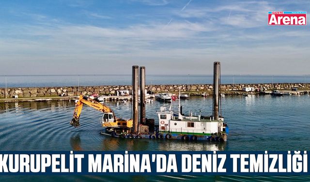 Kurupelit Marina'da deniz temizliği yapıldı