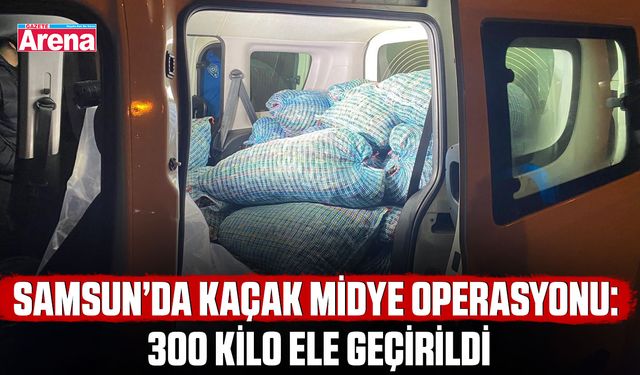 Samsun’da kaçak midye operasyonu: 300 Kilo ele geçirildi