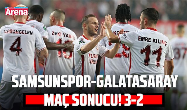 Galatasaray-Samsunspor maç sonu!