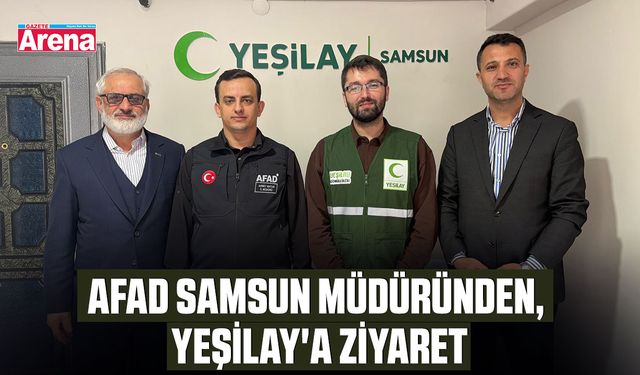 AFAD Samsun Müdüründen, Yeşilay' ziyaret