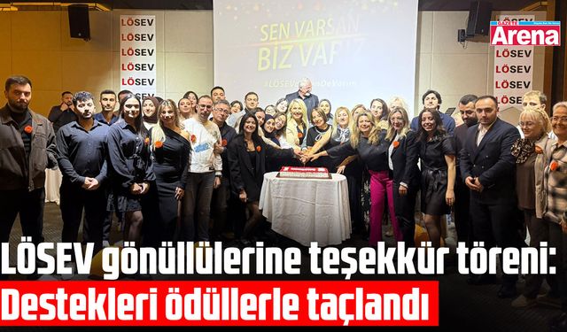 Samsun'da LÖSEV gönüllük haftasında ödül programı düzenledi