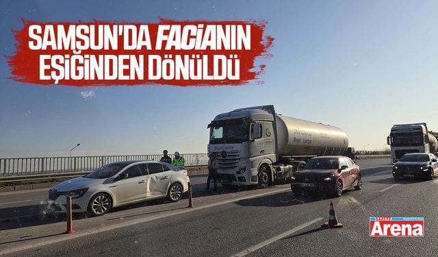 Samsun'da faciadan son anda dönüldü