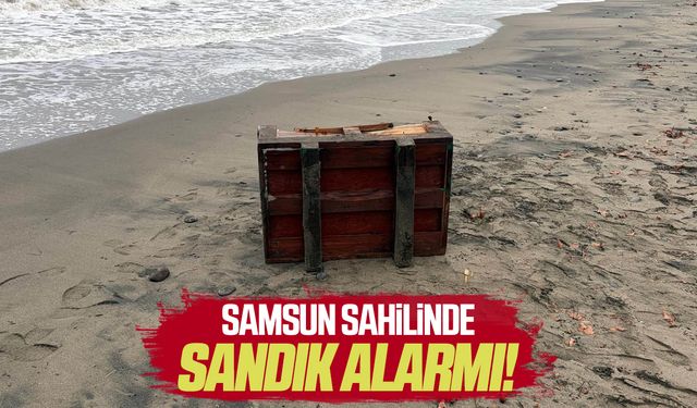 Samsun sahilinde sandık alarmı
