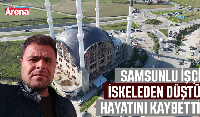 Samsunlu işçi iskeleden düştü!