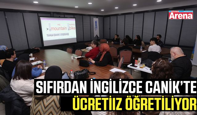 Sıfırdan ingilizce Canik’te ücretsiz öğretiliyor!