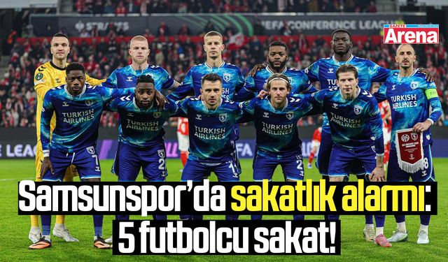 Samsunspor'dan sakatlık açıklaması