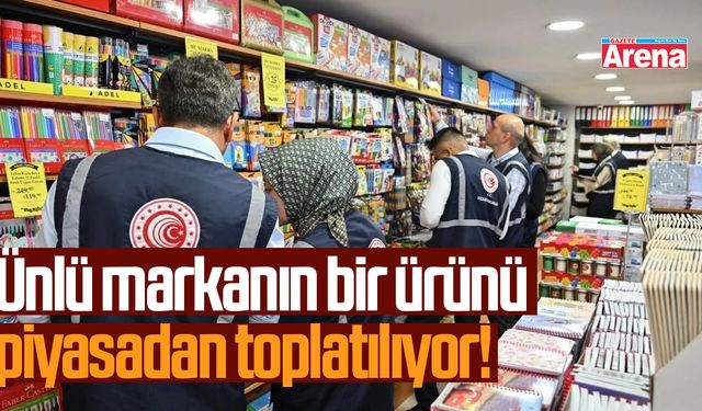 Ünlü markanın bir ürünü piyasadan toplatılıyor!
