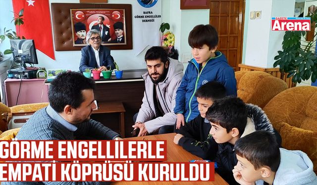 Öğrencilerinden görme engellilere anlamlı ziyaret