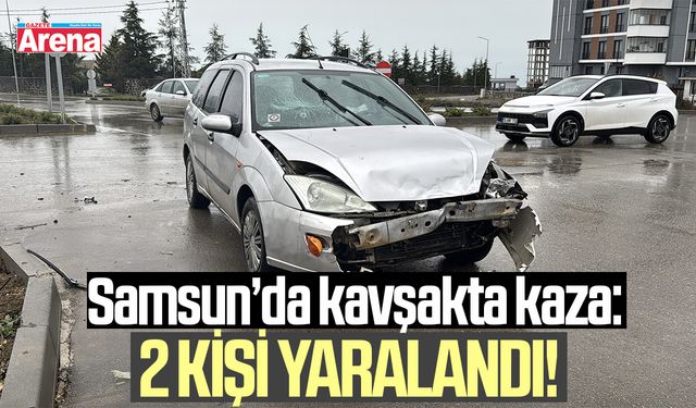 Samsun'da kavşakta kaza!