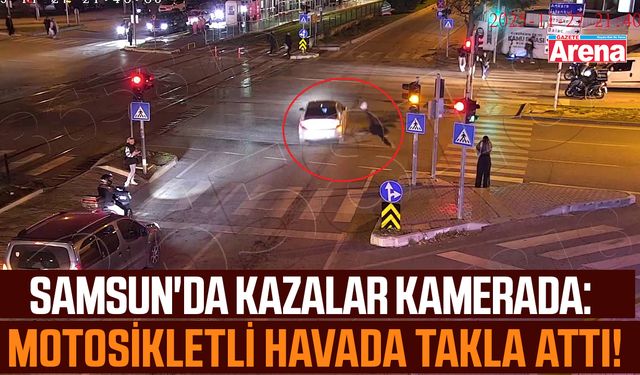 Samsun'da kazalar kameralarda!