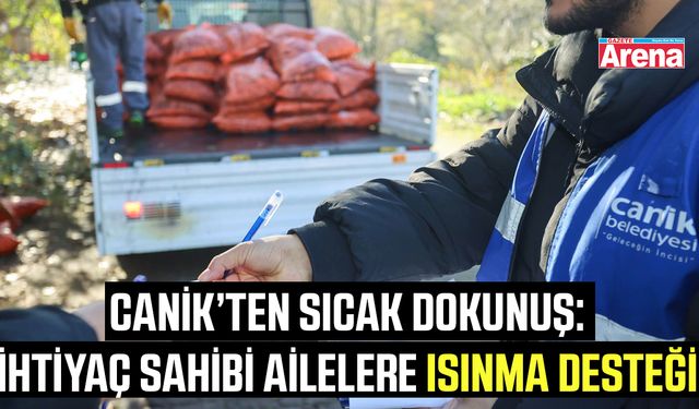 Canik Belediyesi'nden ısınma desteği