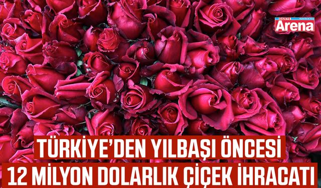 Türkiye’den yılbaşı öncesi 12 milyon dolarlık çiçek ihracatı