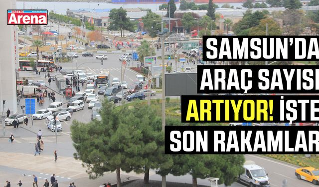 Samsun’da araç sayısı artıyor! İşte son rakamlar