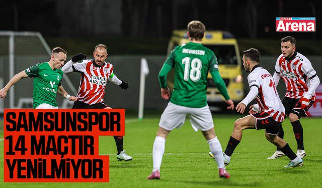 Samsunspor 14 maçtır yenilmiyor