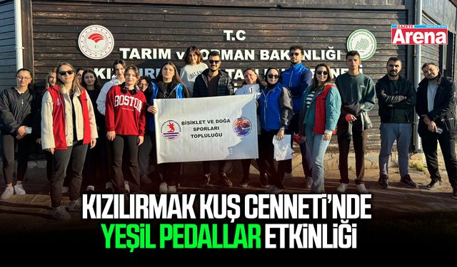 Kızılırmak Kuş Cenneti’nde Yeşil Pedallar etkinliği