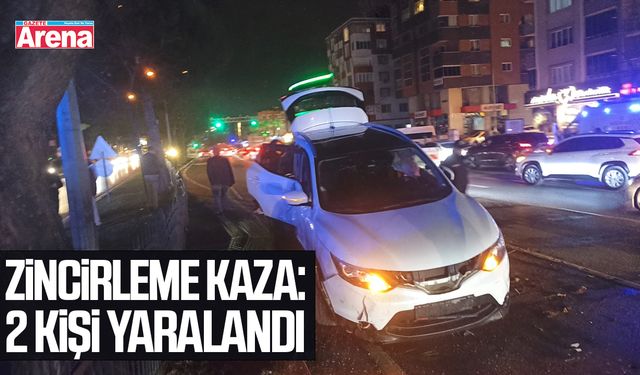 Samsun’da zincirleme kaza: 2 kişi yaralandı