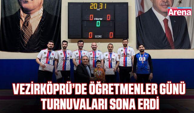 Vezirköprü’de Öğretmenler Günü turnuvaları sona erdi