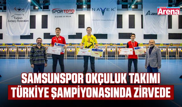 Samsunspor Okçuluk Takımı Türkiye şampiyonasında zirvede